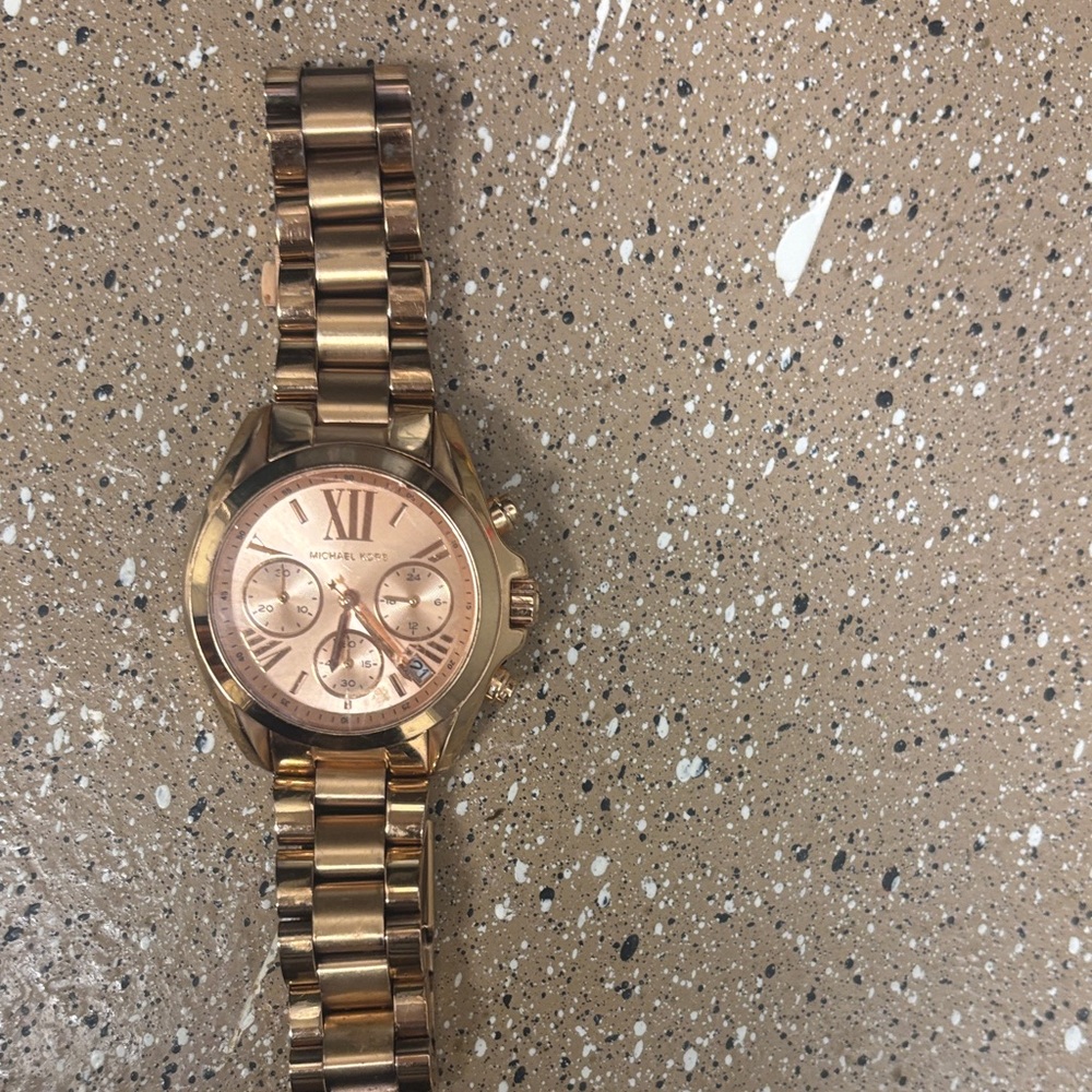 Michael Kors Metallic Rose Chronograph Watch